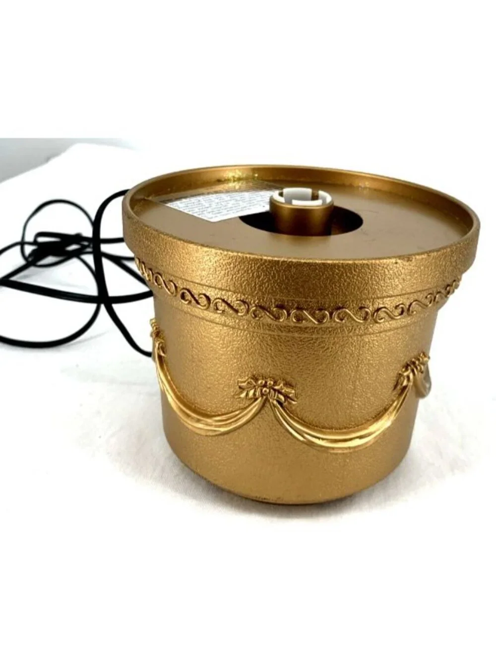 Avon Fiber Optic Tree Replacement Base Gold Musical Tested Works